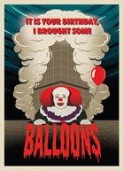 Pennywise Clown horror IT film Balloons Ballonnen